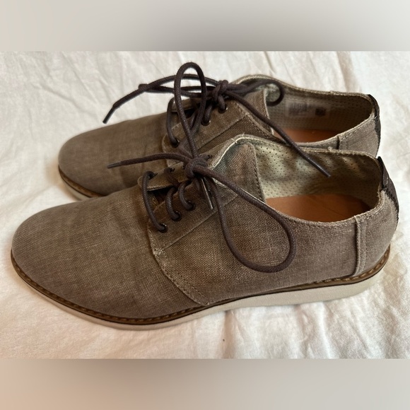 Toms Preston Toffee Coated Line brown rounded toe Shoe Size Men 8.5 SKU10011587 - Picture 7 of 10